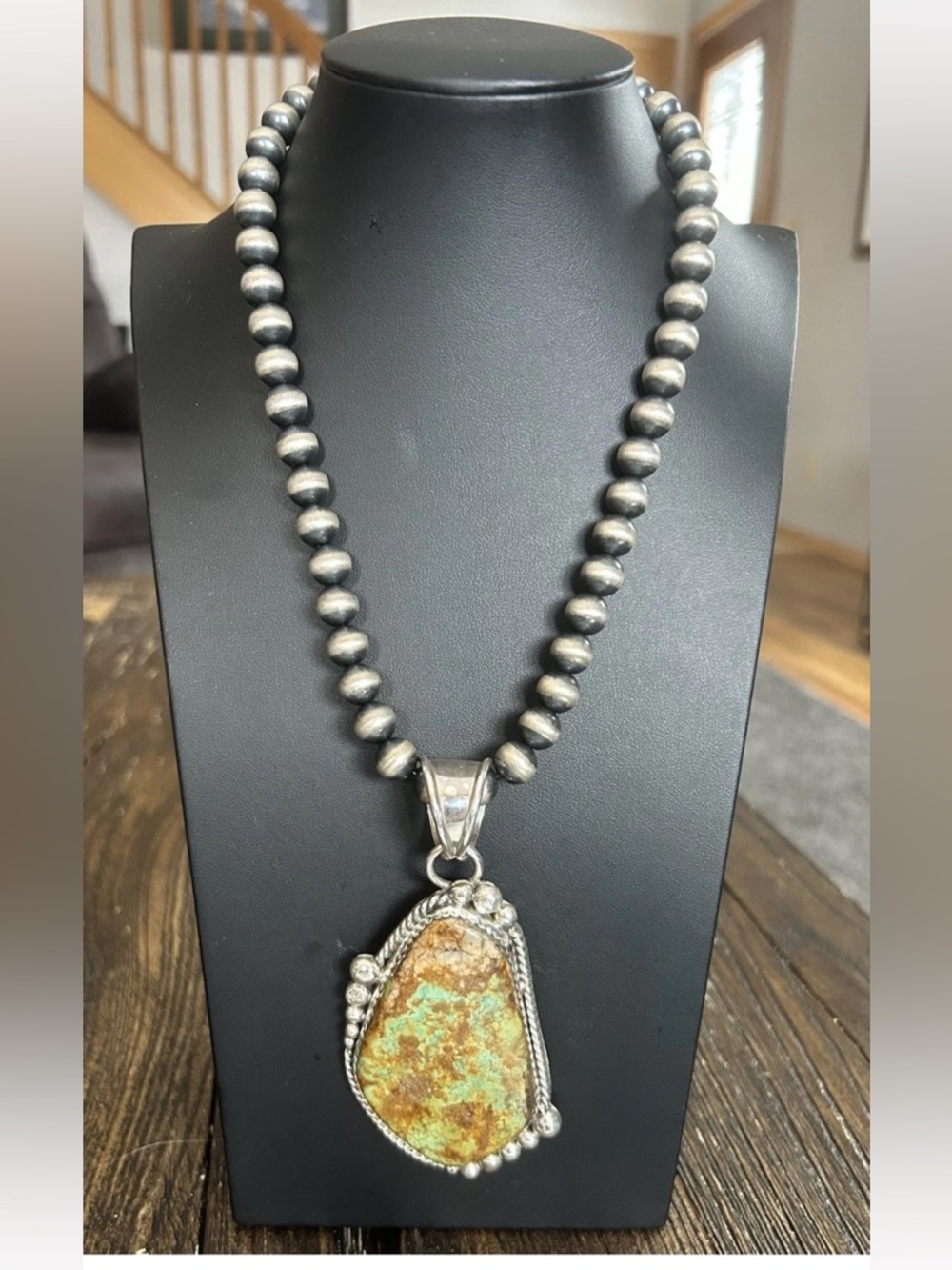 Royston Sterling Silver Navajo Pendant Latana Pinto